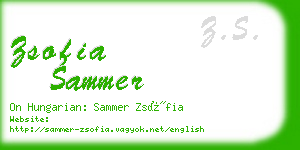 zsofia sammer business card